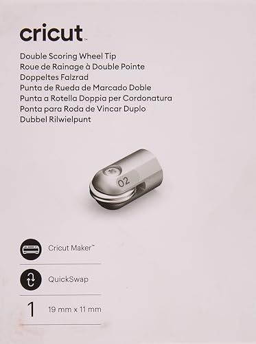 Cricut Double Scoring Wheel, Blade Tip Only, Metal Cricut