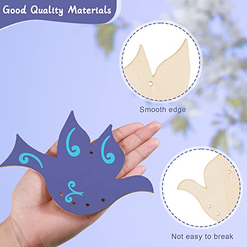 DIY Wooden Animal Wind Chime Kit for Kids - 24 Charming Chimes for Home, Garden, and Classroom Tuanse