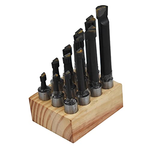waltyotur Boring Bar Set 5/8 Inch Boring Bars for Boring, Lathe or Milling Machines 12-Pack waltyotur