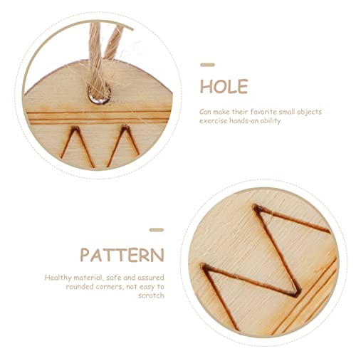 COHEALI Unfinished Wood Cutouts 75pcs Unfinished Easter Wood Slices Easter Egg Wooden Cutout Wood DIY Wooden Easter Ornaments Crafts Egg Cutouts COHEALI