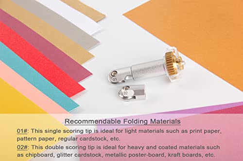 Scoring Wheel Combo Pack Maker Tool, Single & Double Scoring Wheel Compatible with Maker 3/Maker Scoring Wheel Scoring Tool Folds FAHUNG
