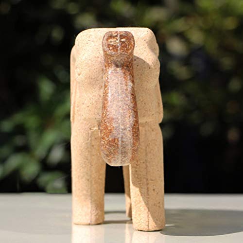 EXCEART Painting Wooden Elephant Figurine Unfinished Wood Elephant Toy Paintable Animal Crafts Developmental Toy DIY Arts Crafts Supplies for Kids EXCEART