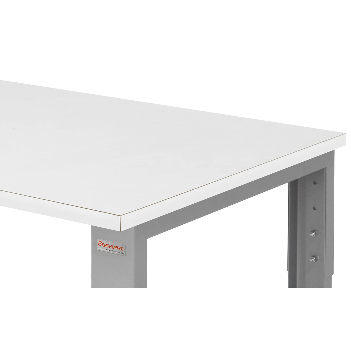 Table & Workbench: 1" Thick Laminate Top, Height Adjustable Bench - 30" D x 48" L x 30" - 36" H - by BenchPro BenchPro