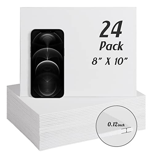 Canvases for Painting 8 x 10 inch, 24 Pack Painting Canvas, Blank Canvas Boards for Painting- Gesso Primed Acid-Free 100% Cotton Canvas Panels for Simetufy