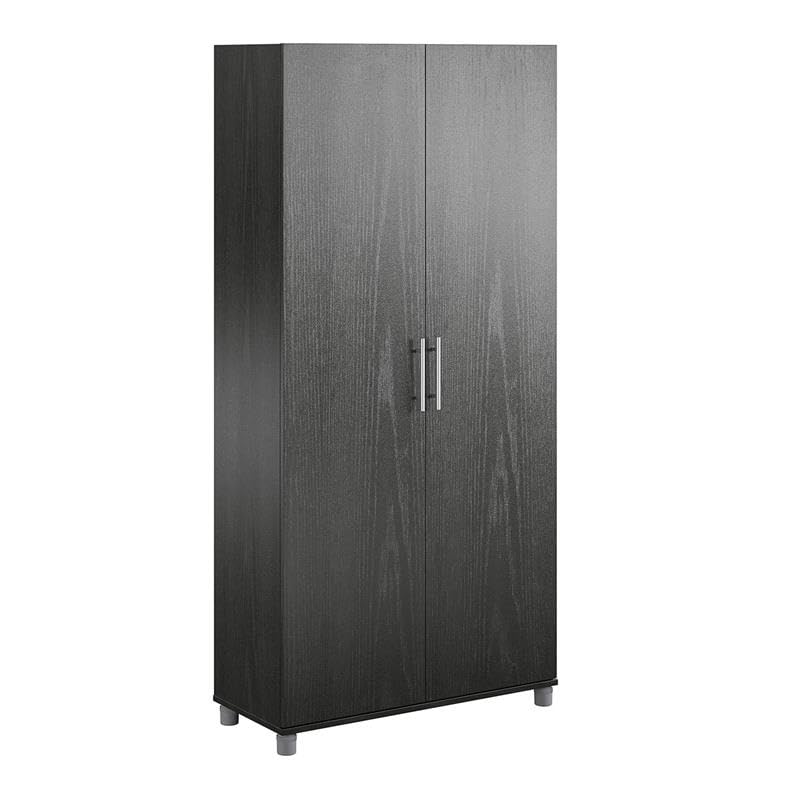 SystemBuild Evolution 36" Utility Storage Cabinet, Black Oak SystemBuild