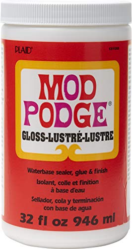 Mod Podge CS11203 Waterbase Sealer, Glue and Finish, 32 Oz, Gloss Mod Podge
