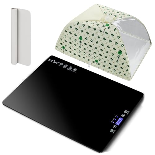 Upgraded Resin Heating Mat, Resin Curing Machine, Glass Warmer Plate for Resin Molds Casting, Quick Curing Resin Supplies Tools Kits, Resin Dryer mCare