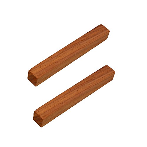 DCT Wood Turning Blanks 2-Pack, 3/4in x 3/4in x 6in Padauk – Wood Blanks for Turning, Wood Pen Blanks Deadwood Crafted Tools