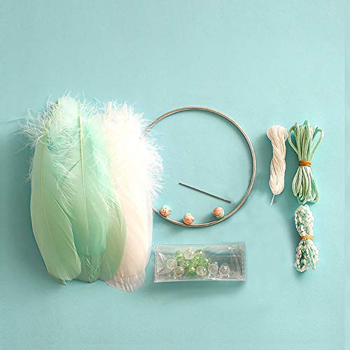 FANDOL DIY Dream Catcher Making Kit, Macrame Dream Catcher Craft Supplies for Kids Bedroom Wall Decor Nursery Baby Room Hanging Wedding Ornaments FANDOL