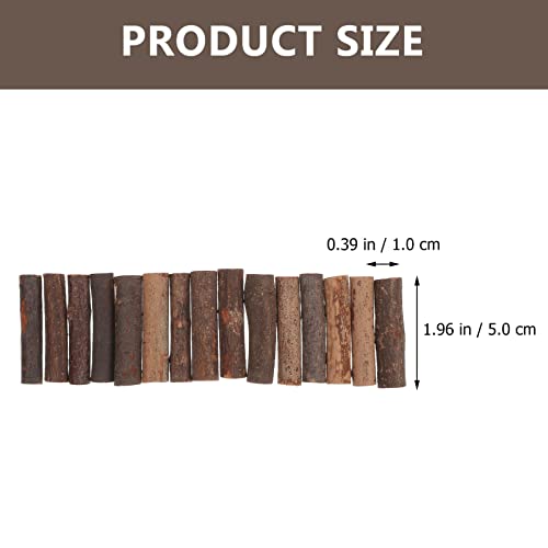 EXCEART 50pcs Natural Stick Birch Tree Sticks Wood Candy Sticks Jumbo Craft Sticks Wood Pop Sticks Wooden Fan Sticks Mini Fence Sticks DIY Wood Toy EXCEART