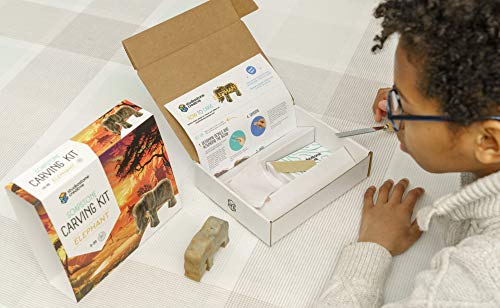 STUDIOSTONE CREATIVE DIY Arts & Crafts Carving Kit Kids Adults Lion Sculpture Soapstone STUDIOSTONE CREATIVE