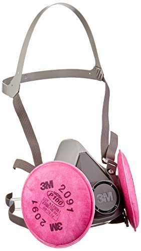 3M(TM) Half Facepiece Respirator Assembly 6291/07002(AAD), Medium, with 3M(TM) Particulate Filters 2091/07000(AAD), P100 3M