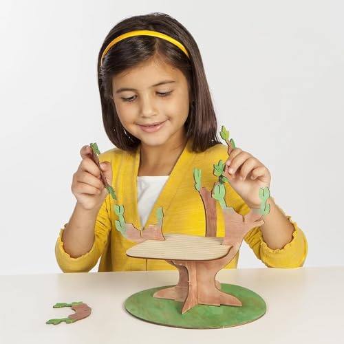 Creativity for Kids Build and Grow Tree House Craft Kit - Treehouse Playset Toy for Boys and Girls, Classic Toys for Kids Creativity for Kids