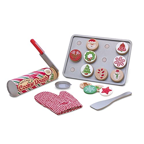 Melissa & Doug Slice and Bake Wooden Christmas Cookie Play Food Set Melissa & Doug