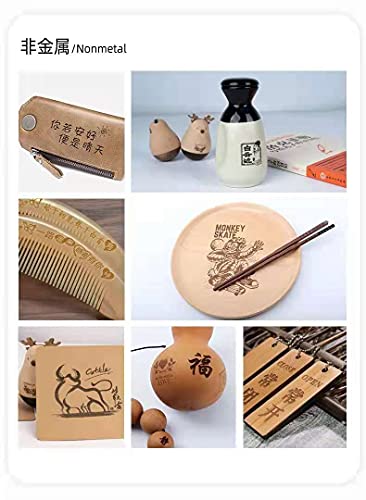 DAJA Bluetooth Laser Engraving Machine, 3000mW Mini Desktop Laser Engraver with Carver Size 80 x 80mm, High Speed Laser Engraving Cutter. (3W, K5B) DAJ