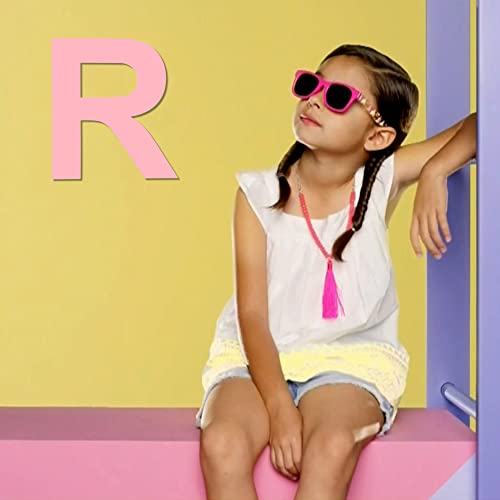 12 Inch Wooden Letter R, 1/4 Inch Thick Large Unfinished Wood Letter for Home Wall Decor, DIY Crafts DOMG