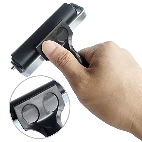 Benvo Rubber Brayer 4 inch Rubber Roller for Printmaking, Painting, Applying Glue, Wallpaper, Block Stamping Anti Skid Construction Tools with Hard Benvo