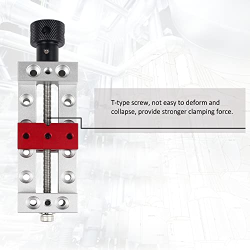RATTMMOTOR Upgrade CNC Router Mini Vise Clamp, High-Precision DIY Engraver Machine Hold Down Clamp Mini Right Angle Vise, Working Range 65mm for DIY RATTMMOTOR