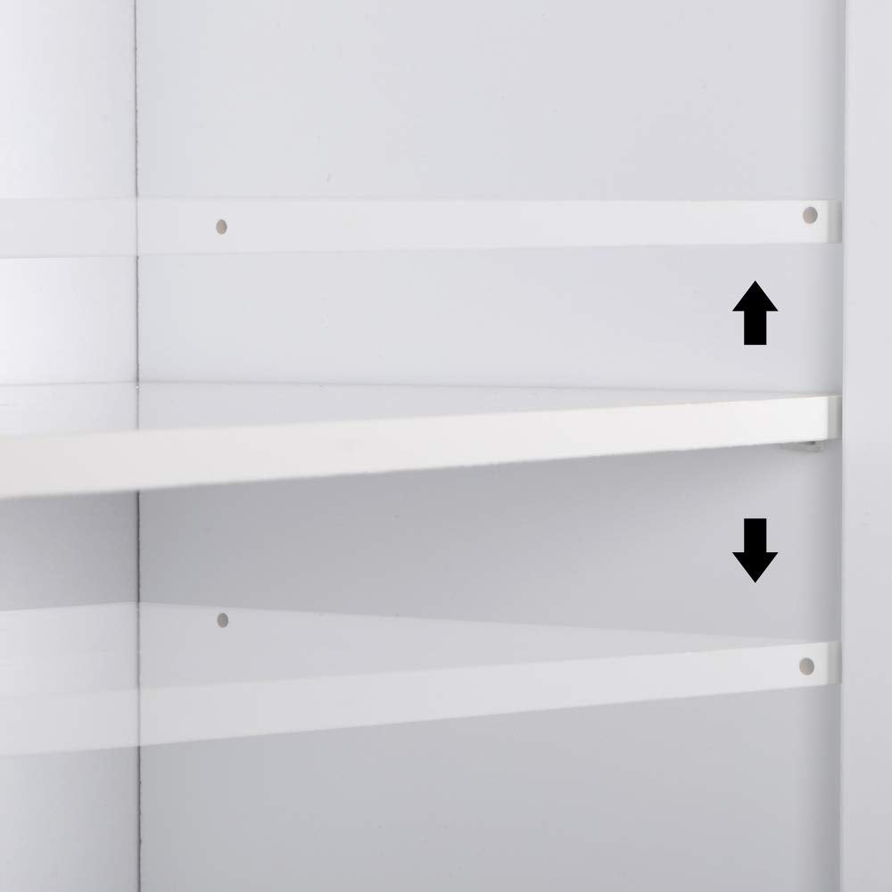 Wood Storage Cabinet - 72" Tall w/Locking Doors & Adjustable Shelves - Wooden Utility Cabinets for Garage, Office, Classroom, Kitchen Pantry -30.71" Flandre