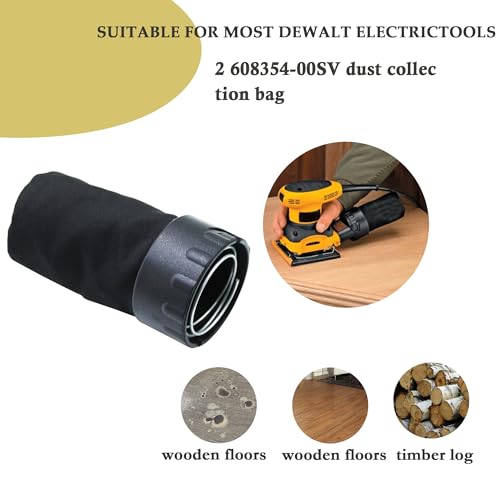 608354-00SV for DeWalt Sander Dust Bag ,380412-00 Replacement For DeWalt orbital sande 25708 27707 27708 2771 (2pack) KAZFFD