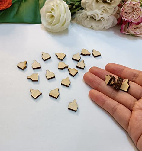 60pcs of Cow Tag Earring Ear Tag,Earrings Studs Sublimation Blanks Wood Earrings,Blanks Farm Animal Earrings Stud,DIY Country Western Jewelry (0.5'') Yuxuanish