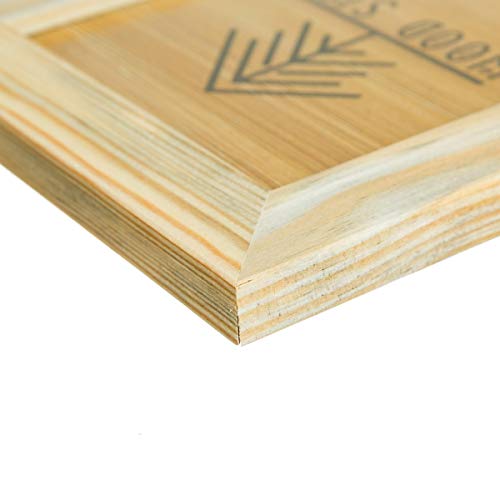 Rustic Wooden Picture Frame 5x7 Inch - Set of 2 - Natural Eco Distressed Wood and Real Glass - Made for Wall Hanging and Table Top Display WOOD SIDE ORBIS