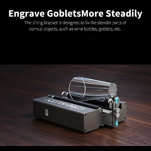 Creality Official Laser Rotary Roller, 360° Laser Engraver Y-axis Rotary Module for Engraving Cylindrical Objects, 7 Adjustment Diameters 5mm to Creality