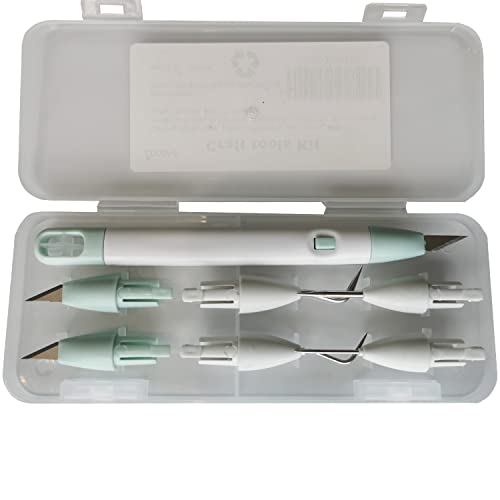 Corey-z Craft Vinyl Weeding Tools Set Precision Carving Hobby Knife Pen Coming With Additional Blades and Weeder Removal Tool for Cricut Basic corey-z