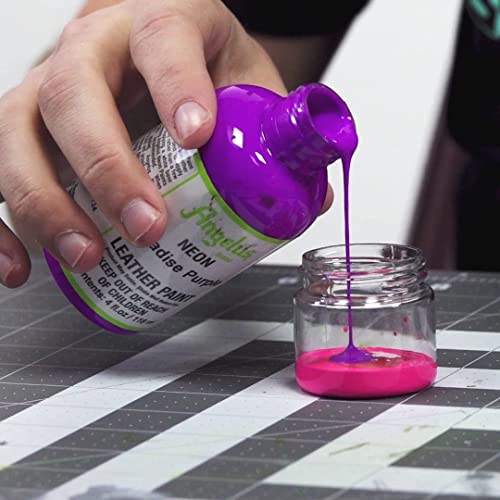 Angelus Neon Acrylic Paint Starter Kit, 6 Pack for Shoes, Boots, Bags, Furniture, Shirts, & More Angelus