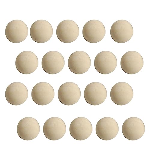MAGICLULU 200pcs Unfinished Wooden Half Balls Blank Split Wooden Balls Natural Wooden Half Round Ball for DIY Crafts Home Party Decoration (15mm) MAGICLULU