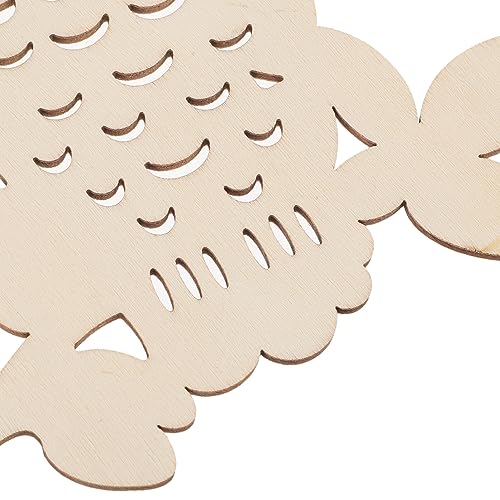 SEWACC 1 Set owl Wood Chips Halloween Decor Halloween Supplies Owl Wood Slices Unfinished Wood Chips DIY Wood Boards Halloween Adorn Wood Decor DIY SEWACC