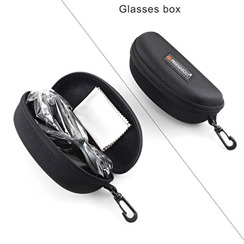 FreeMascot OD 4+ 190nm-550nm Wavelength Laser Safety Glasses for Typical 405nm, 445nm, 450nm,520nm,532nm Laser Light for Hair Removal Laser Treatment FreeMascot