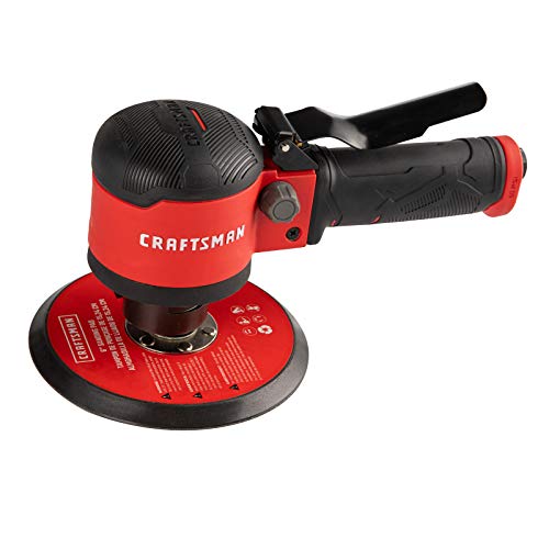 Craftsman CMXPTSG1014NB 6-inch Dual Action Air Disc Sander, Red Craftsman