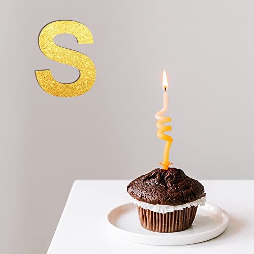 12 Inch Wooden Letter S, 1/4 Inch Thick Large Unfinished Wood Letter for DIY Crafts Home Wall Decor TDOCK