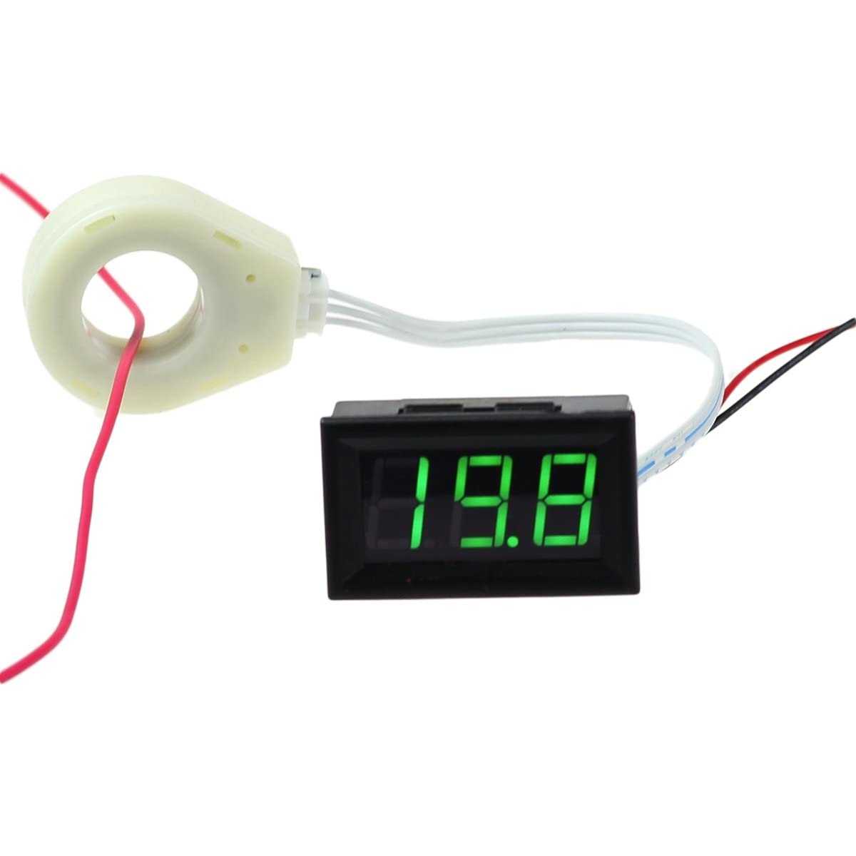 bayite DC 5-120V 100A Mini Digital Current Voltage Amp Meter Ammeter Gauge with Hall Effect Sensor Transformer bayite