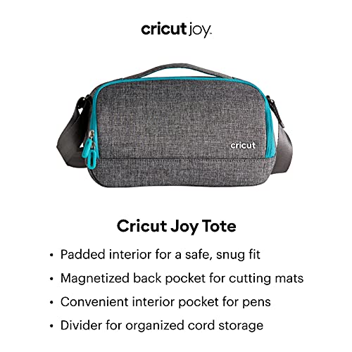 Cricut Joy Tote Bag - Designed for Cricut Joy Machine (Not Included), With Padded Interiors for Protection, Reliable Internal Pen Pockets, Cricut