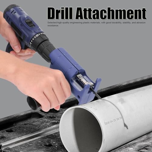 Electric Drill to Reciprocating Saw Adapter, Portable Electric Jig Saw for Wood Metal Cutting, Power Hand Saw Drill Attachment, Electric Drill Yosoo