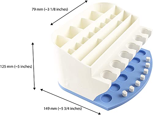 Organizer for Cricut Tools and Accessories Blade Holder Caddy,Storage for Cricut Maker Blades/QuickSwap Tip/Explore DeepCut Blade(Blue) XCJD