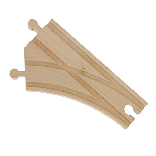 Wooden Train Track 52 Piece Set - 18 Feet Of Track Expansion And 5 Distinct Pieces - 100% Compatible with All Major Brands Including Thomas Wooden Right Track Toys