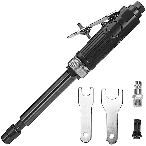 Baisiky 11" Extra Long Extension 1/4“ Straight Air Die Grinder, Professional Grade Heavy Duty Variable High Speed Baisiky