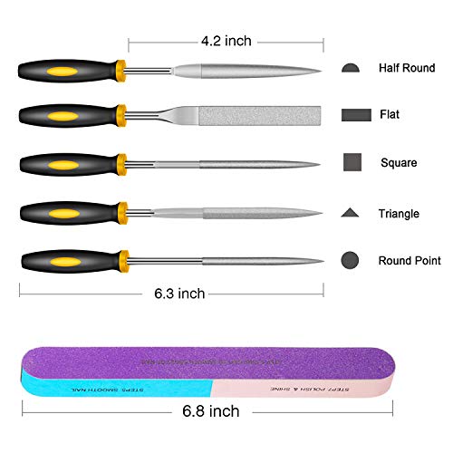 Resin Sanding and Polishing Kit,23 Pieces YASPIT Resin Casting Tools Set, Include Sand Papers,Resin File,Polishing Blocks,Scissors,Wooden Brush for YASPIT