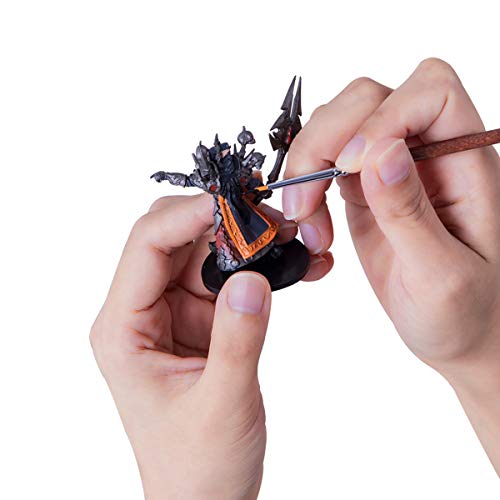 Transon Small Detail Paint Brushes 7pcs for Model Painting Acrylic, Gouache, Oil, Tempera and Face Painting TRANSON