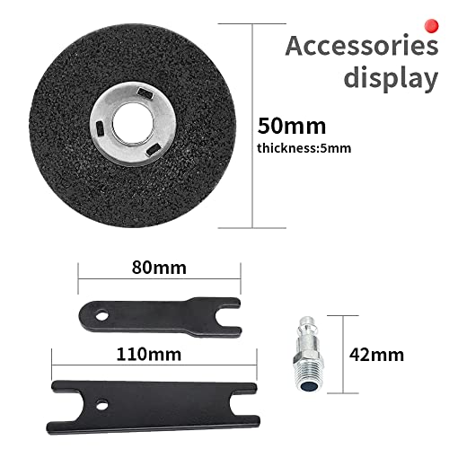 Pneumatic 2-Inch Mini Air Angle Grinder Cut Off Tool Mini Wheel Grinders With 3Pcs 2'' Grinding Wheel SI FANG