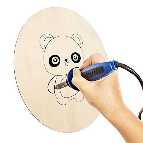 Whaline 18 Inch Wood Circles for Crafts 10Pcs Valentine Unfinished Round Wooden Discs Farmhouse Rustic Wood Sign Door Hanger 3mm Thick Natural Blank Whaline