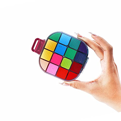 Transon Airtight Paint Storage Palette Box 16 Wells Fuchsia Color TRANSON