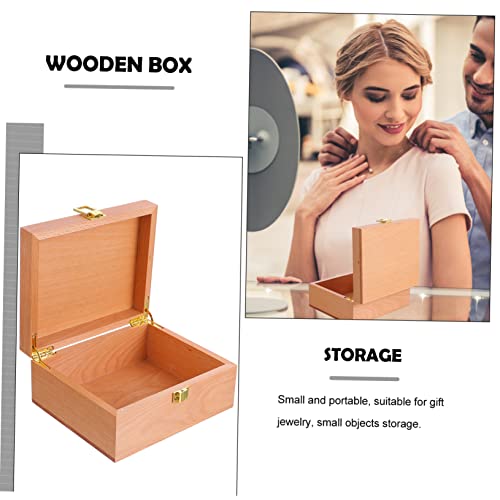 VOSAREA 3 pcs high-end storage wooden box unfinished wooden case wooden jewelry wood holder earring storage organizer jewelery organizer jewelry VOSAREA