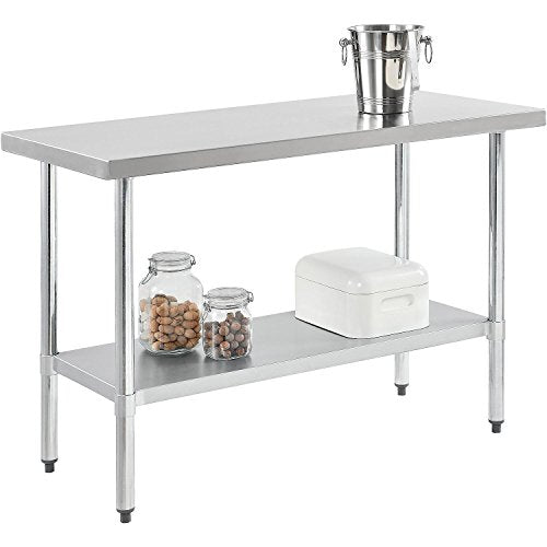 Nexel WB7230SS Stainless Steel Worktable With Under shelf, 72"W x 30"D x 35"H Nexel