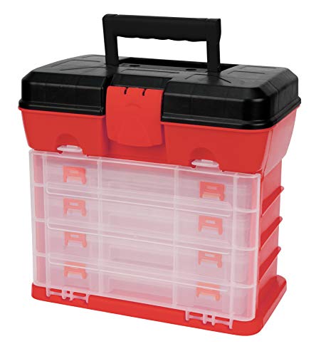 Performance Tool W54042 Plastic Rack System Tool Box with 4 Organizers Performance Tool