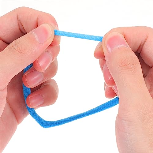 VICASKY 192pcs Loom Weaving Craft Loop Refill Elastic Potholder Loop Multiple Colors Stretchy Braided Rope for Christmas DIY Crafts Supplies Weaving VICASKY