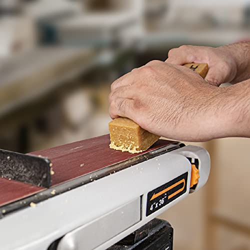 POWERTEC 71002-P4 Abrasive Cleaning Stick for Sanding Belts & Discs | Natural Rubber Eraser - Woodworking Shop Tools for Sanding Perfection, 4 PK POWERTEC